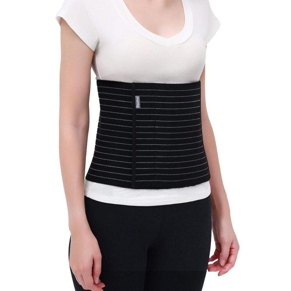 NEW Abdominal Binder Compression Support Belt Size L Black